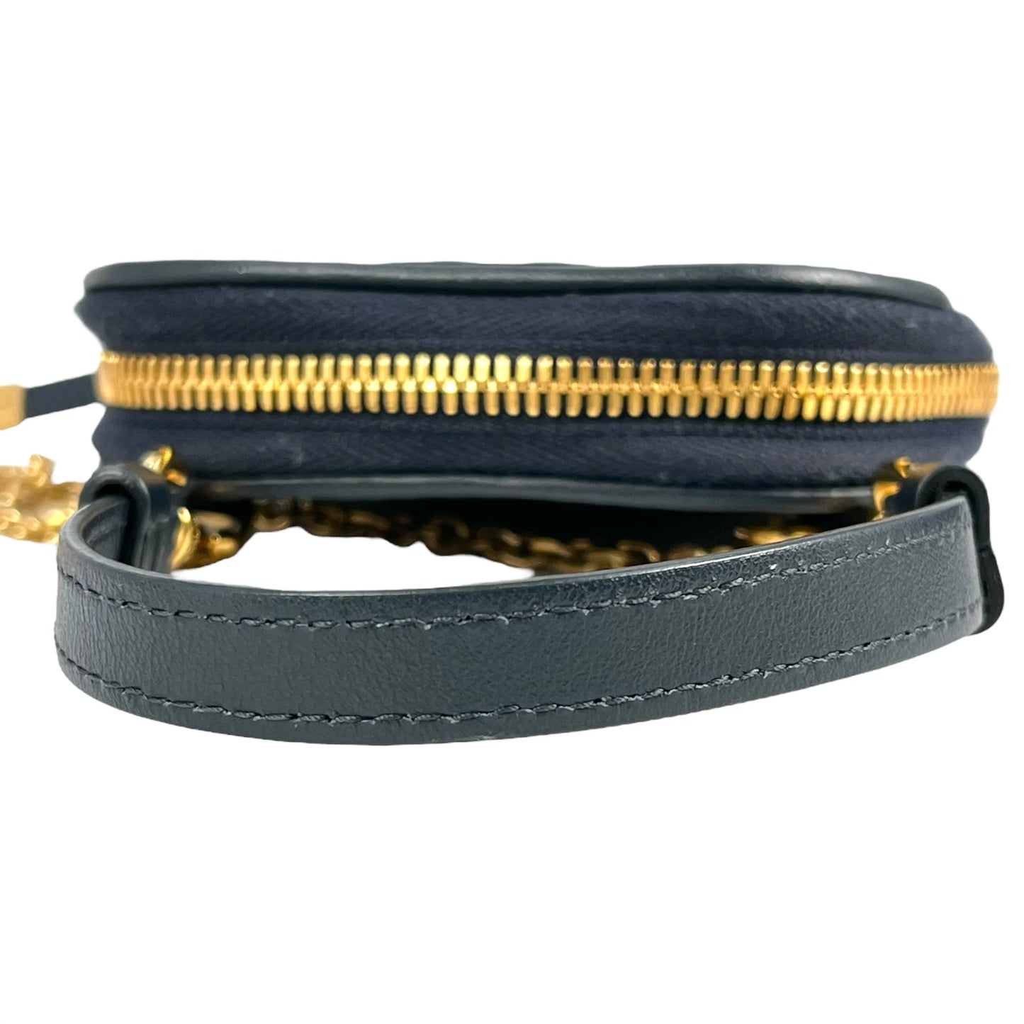 Christian Dior Montaigne Phone Case Chain Wallet - Navy 