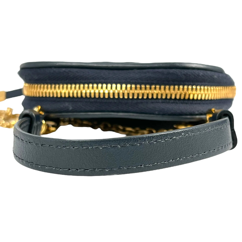 Christian Dior Montaigne Phone Case Chain Wallet - Navy 