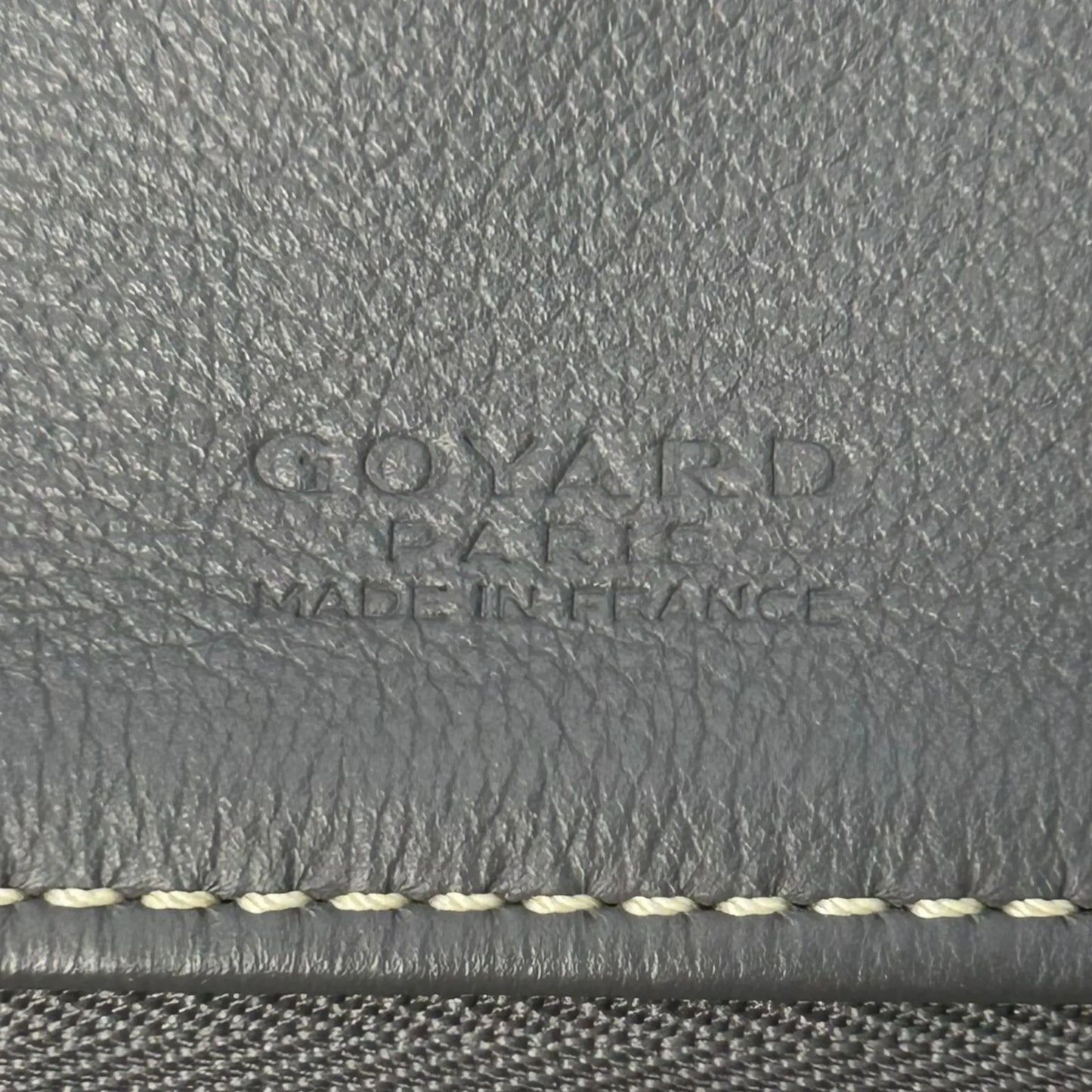 Goyard Saint Marie MM Leather Clutch Bag - Grey 