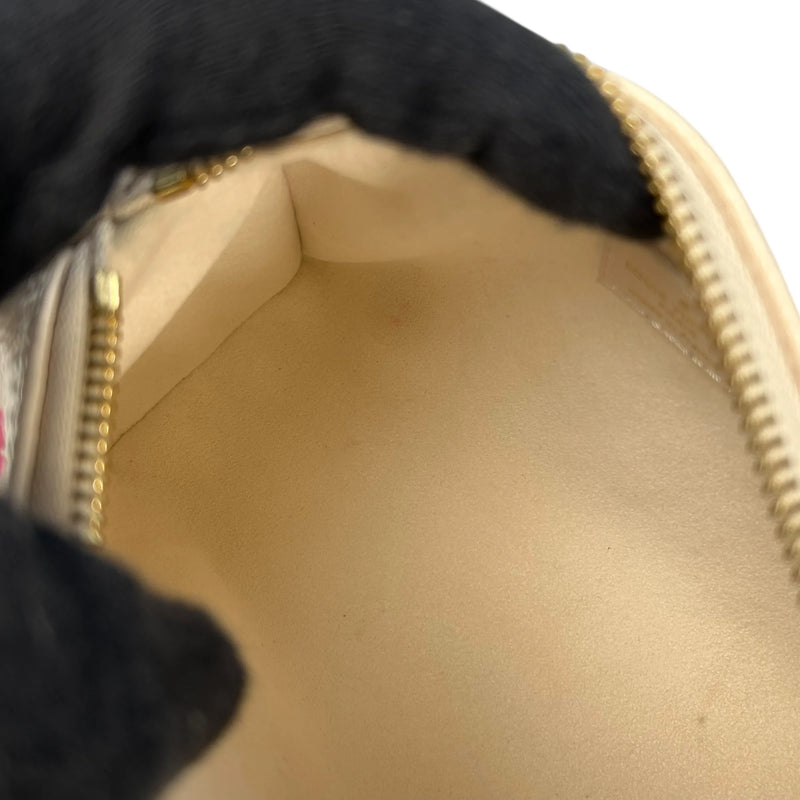 LOUIS VUITTON Nano Speedy Monogram Empreinte Handbag/Shoulder Bag - White 