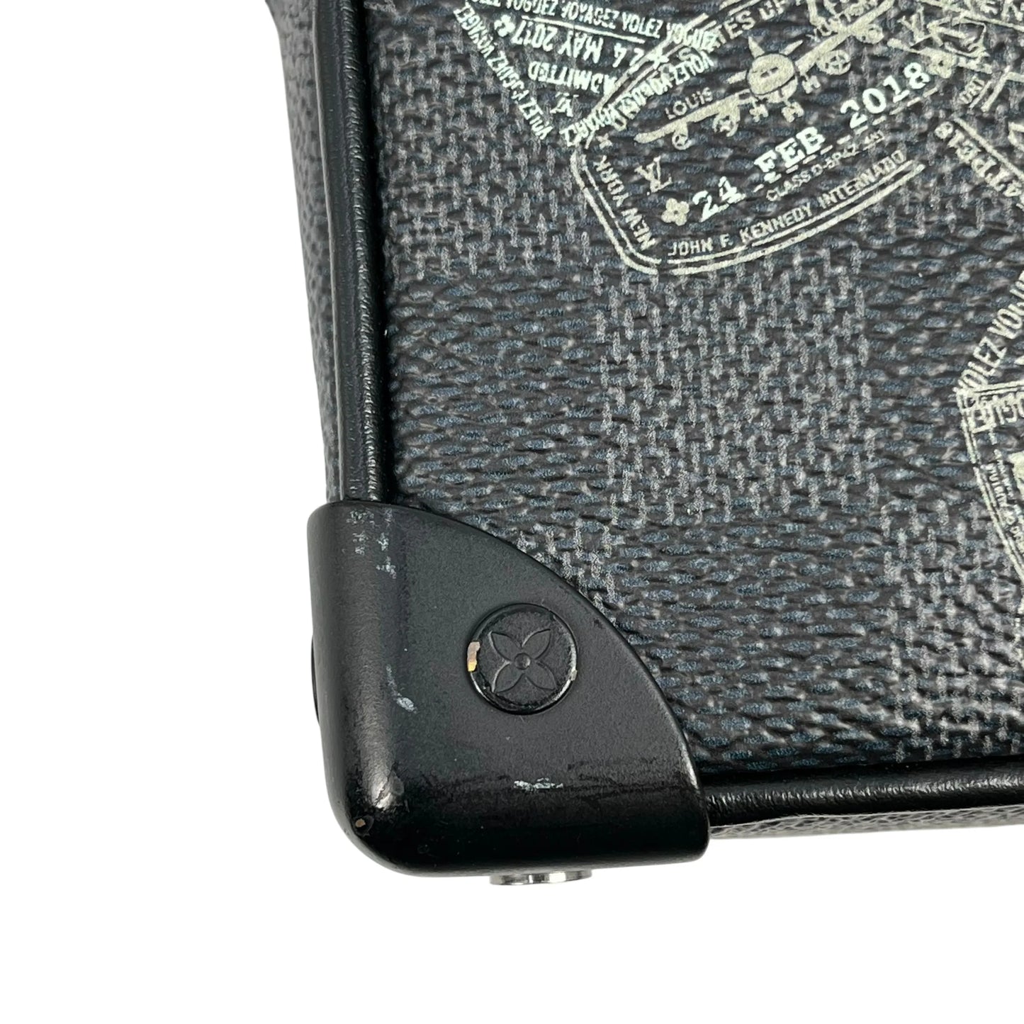 LOUIS VUITTON ミニ ソフト トランク モノグラム エクリプス ショルダーバッグ - ブラック