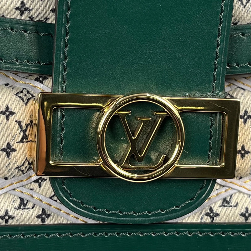 LOUIS VUITTON バムバッグ ドーフィーヌ ミニ モノグラム キャンバス ショルダーバッグ - グリーン