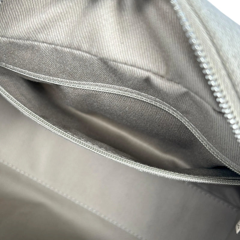 CHANEL Deauville Bowling Canvas Handbag/Shoulder Bag - Beige 