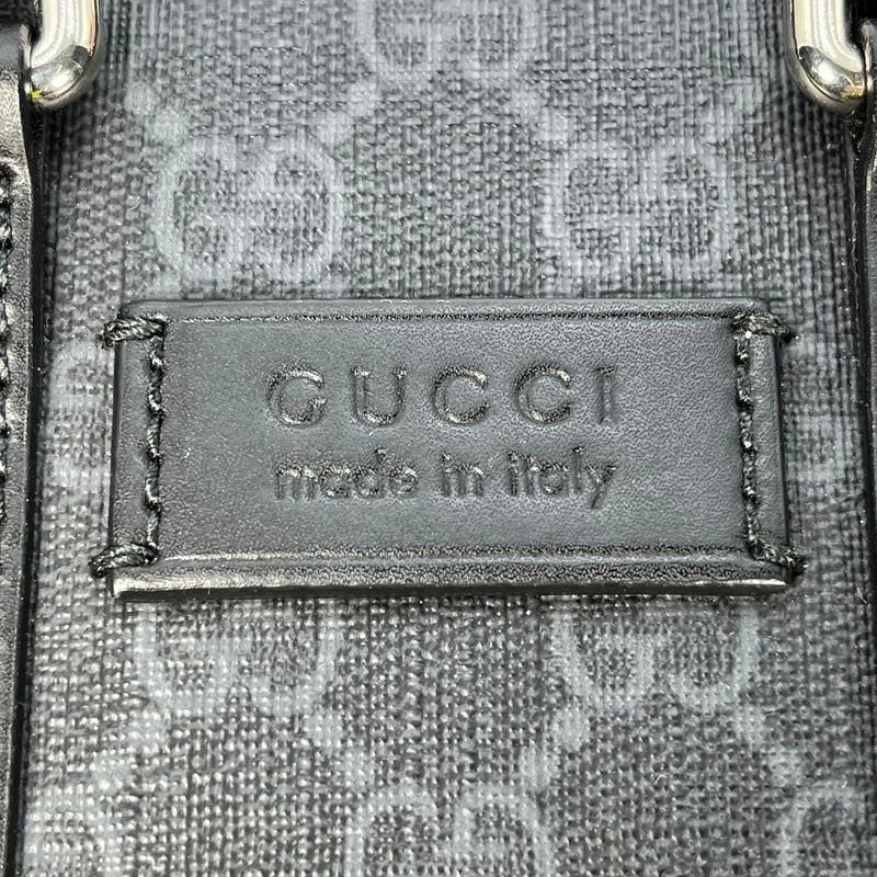 GUCCI GGスプリーム ミニハンドバッグ ショルダーバッグ - ブラック