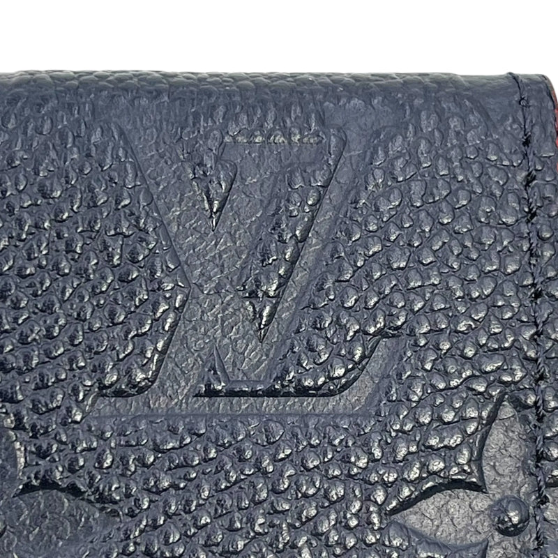 LOUIS VUITTON Pochette Clé Monogram Empreinte Key Case - Navy 