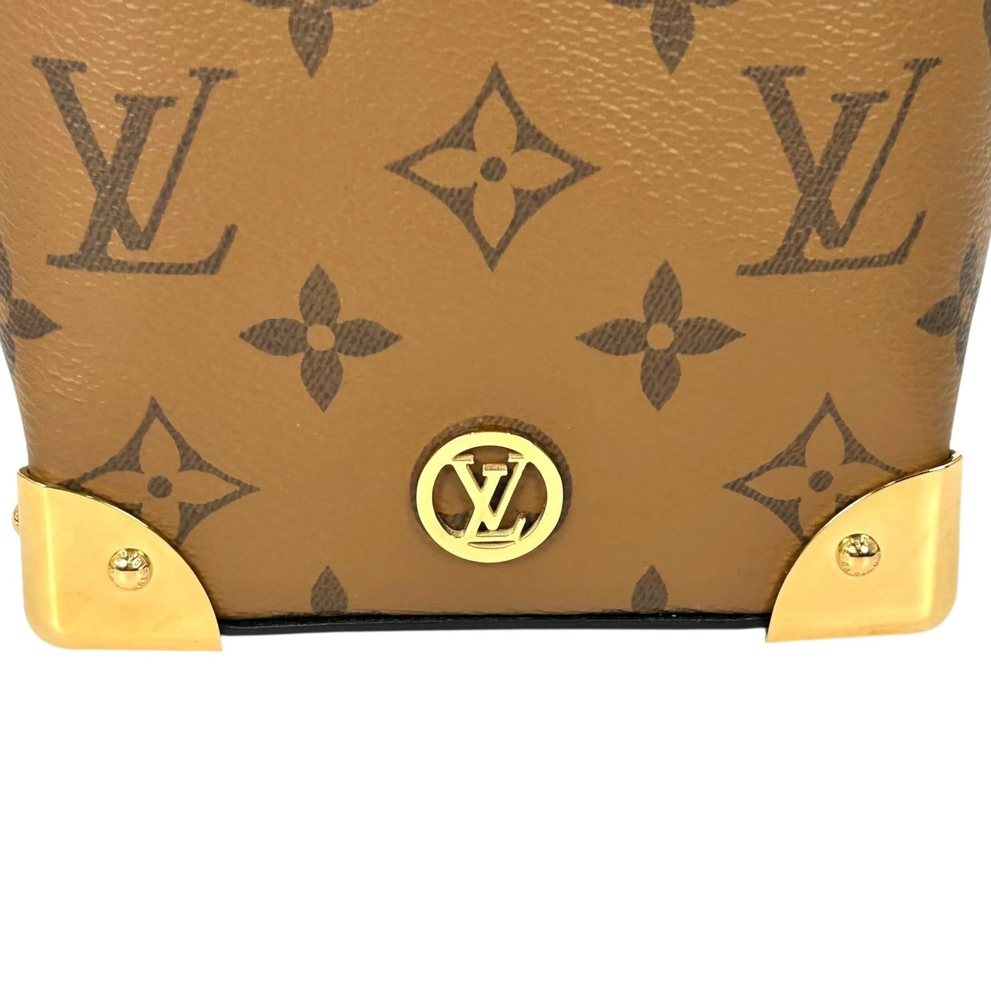 LOUIS VUITTON モノグラム リバース ノエ パース LVチャーム チェーンショルダーバッグ - ブラウン