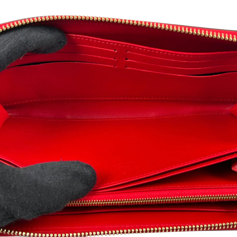 Louis Vuitton Monogram Vernis Zippy Wallet Long Wallet - Red 