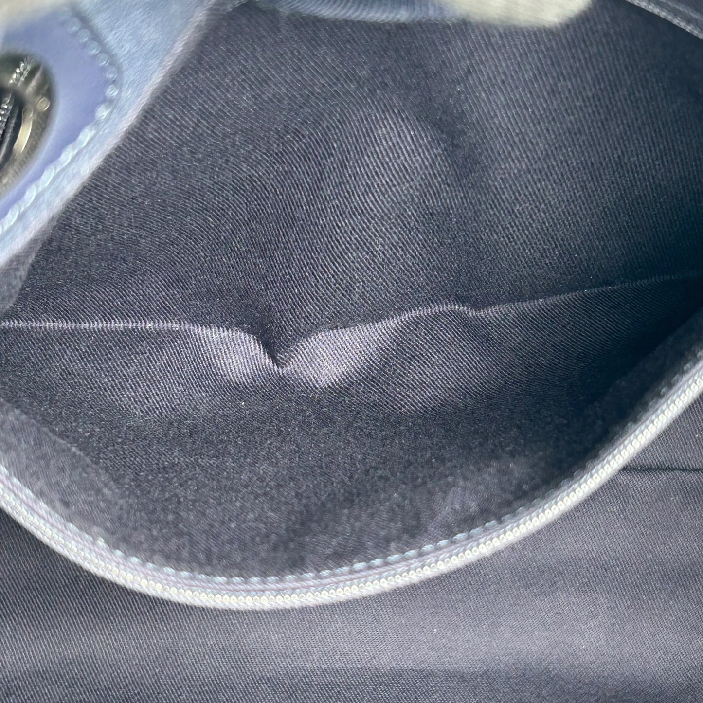 CHANEL Deauville MM Canvas Tote Bag - Navy 