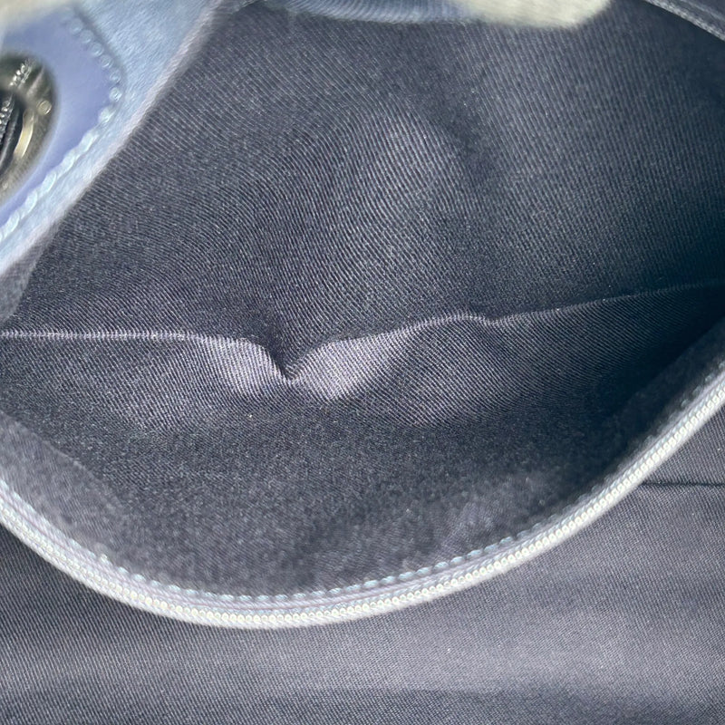 CHANEL Deauville MM Canvas Tote Bag - Navy 