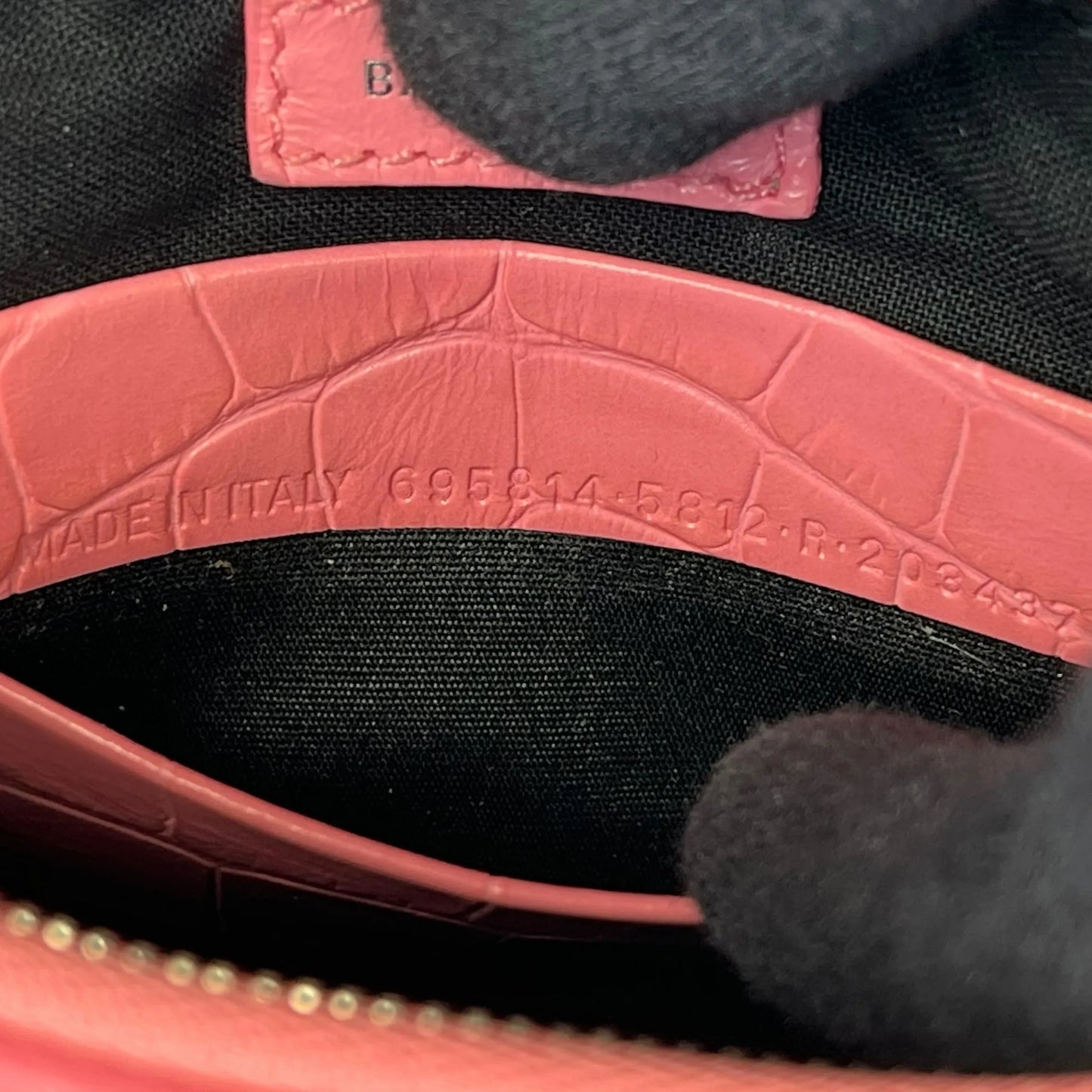 BALENCIAGA Le Cagole Leather Mini Handbag/Shoulder Bag - Pink 