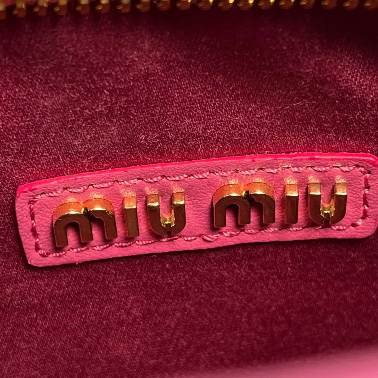 MiuMiu ワンダー マテラッセレザー ハンドバッグ ショルダーバッグ - ピンク