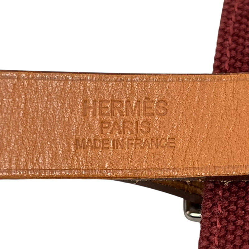 Hermès エトリヴィエール エラン キャンバス □O刻印（2011年製）トートバッグ - ボルドー