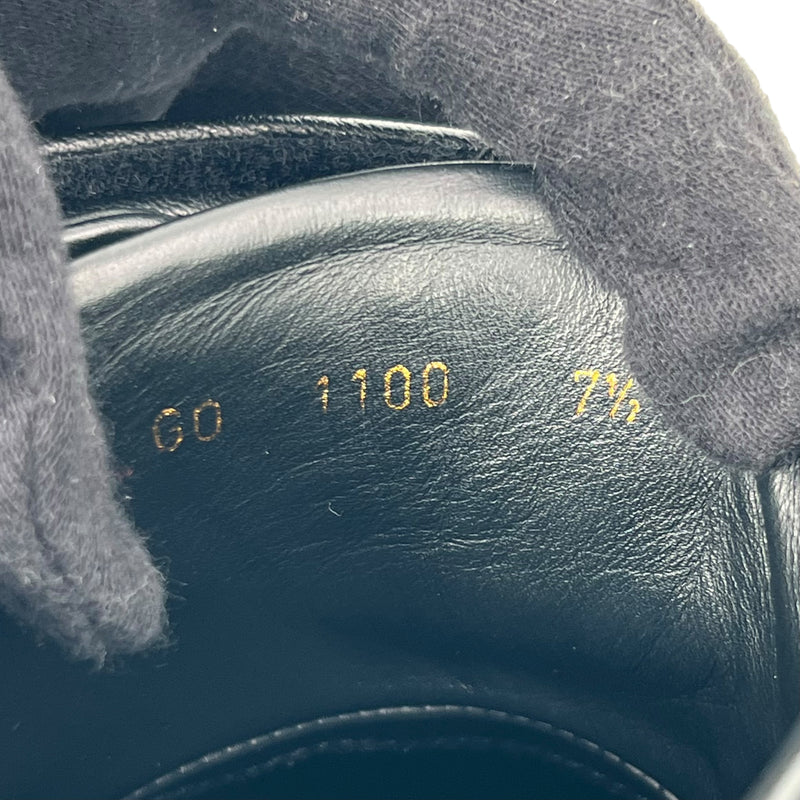 Louis Vuitton Black Leather Sneakers for Men - Black 