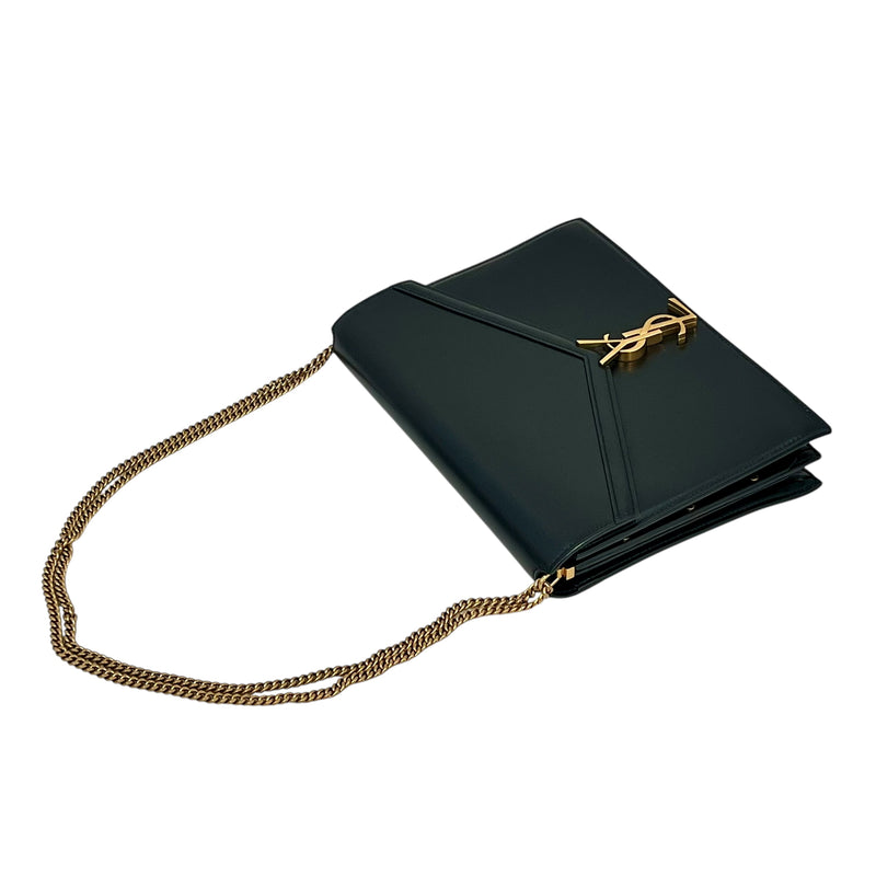 Saint Laurent カサンドラ レザー チェーン ショルダーバッグ - ブラック