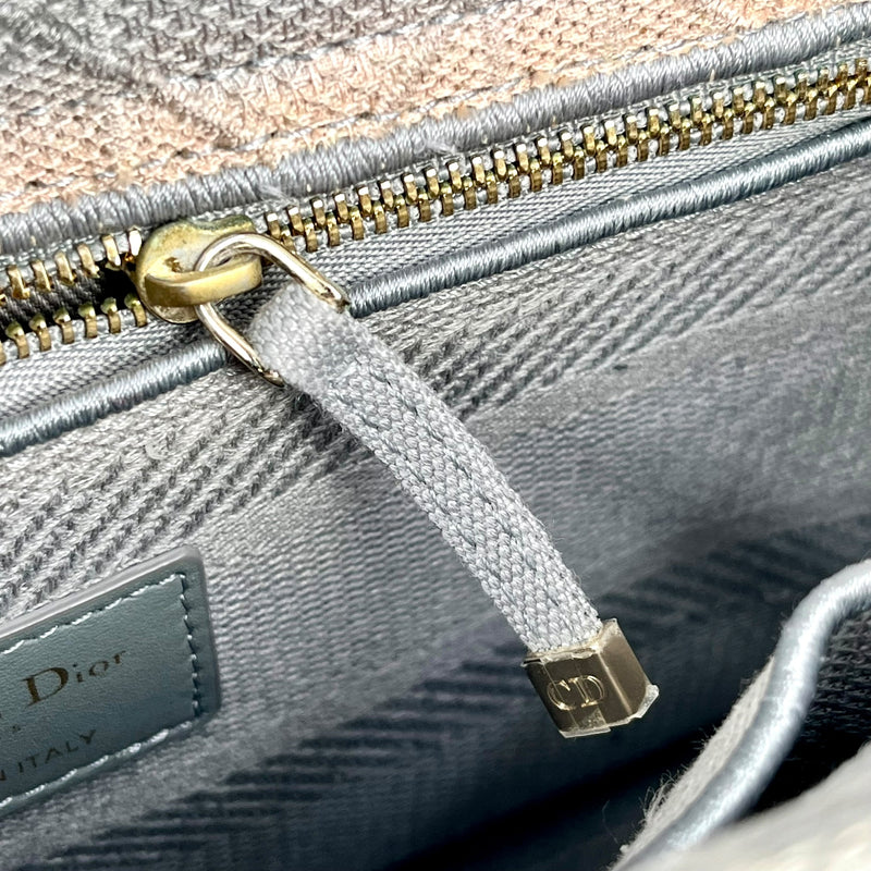 Dior Lady Dee-Lite Handbag/Shoulder Bag - Grey 