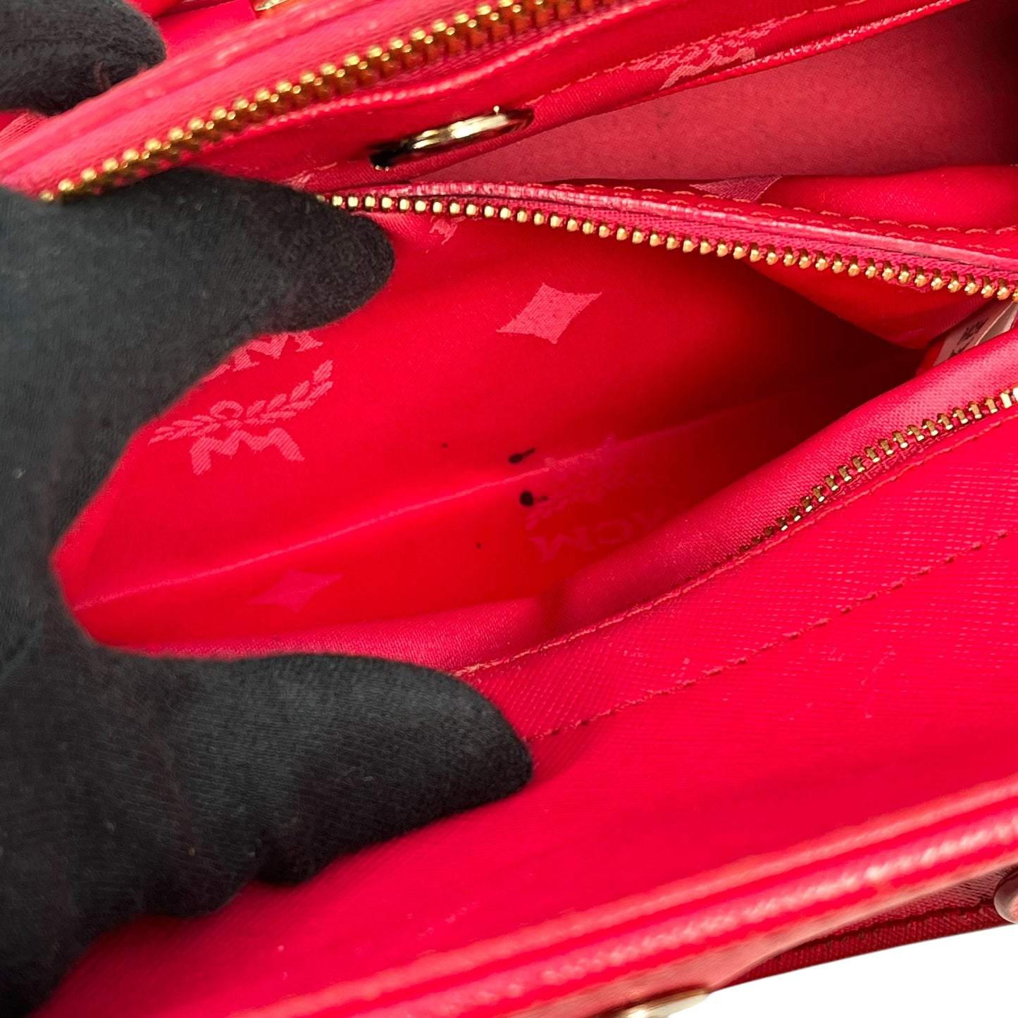 MCM Leather Handbag/Shoulder Bag - Pink 