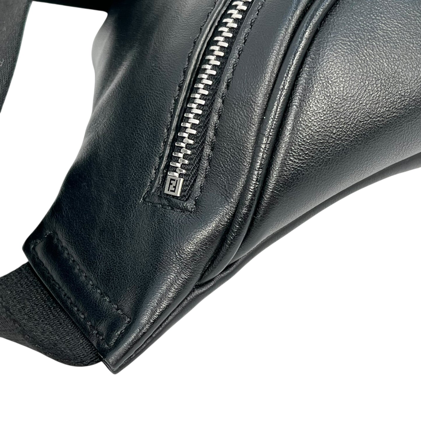 FENDI Monster Leather Body Bag - Black and Yellow 