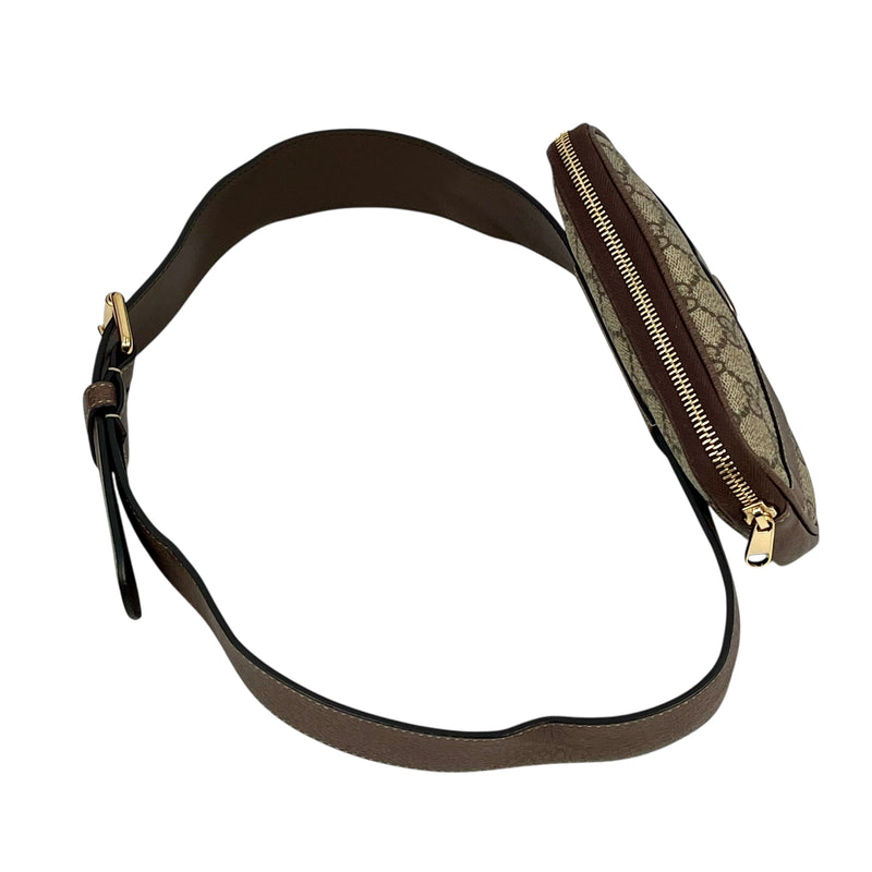 GUCCI GG Supreme Canvas Body Bag - Brown