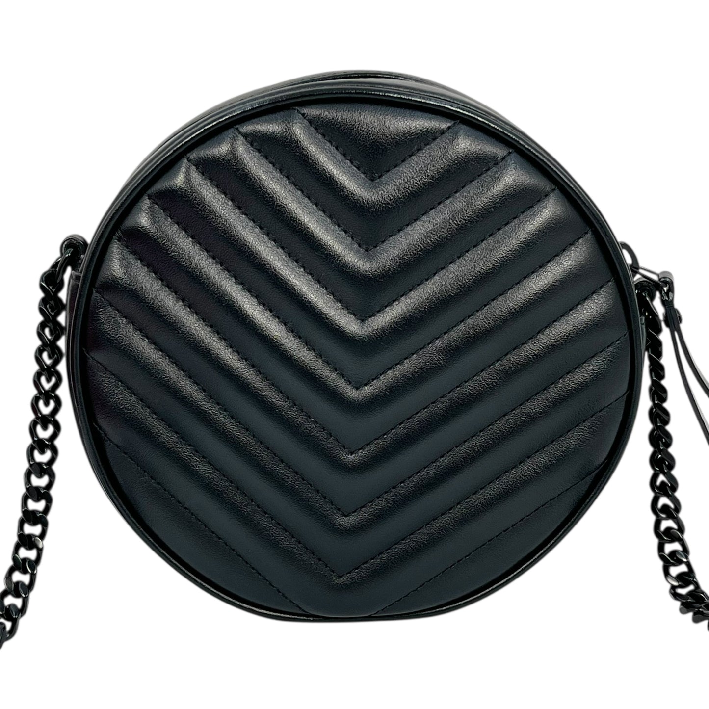 Saint Laurent Vinyl Mini Chain Shoulder Bag - Black 
