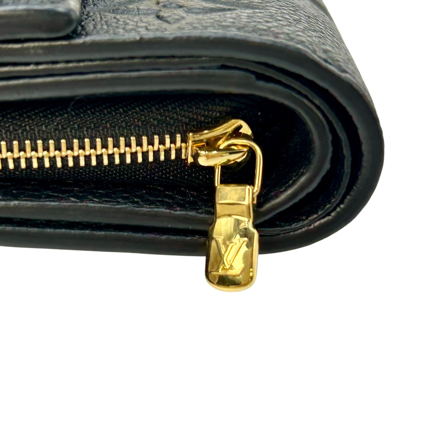 Louis Vuitton Monogram Empreinte Portefeuille Metis Tri-fold Compact Wallet - Noir Black 