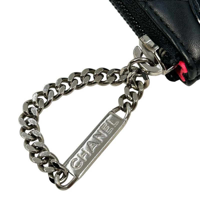 CHANEL Cambon Coco Mark Coin Case - Black 