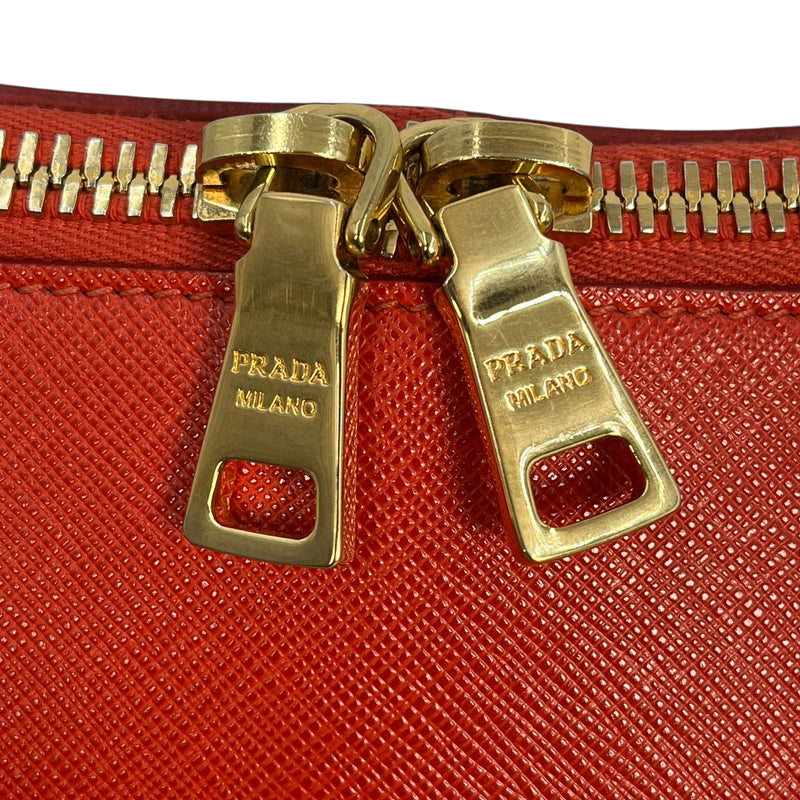 PRADA Galleria Saffiano Leather Handbag - Red 