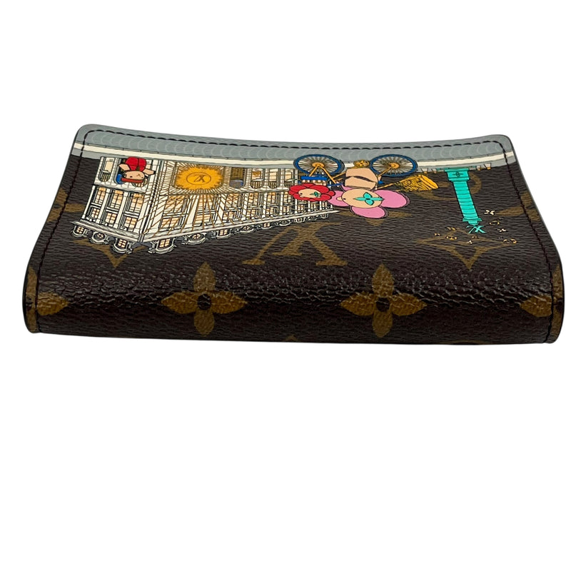 Louis Vuitton Monogram Canvas Portefeuille Victorine Tri-fold Compact Wallet - Brown 