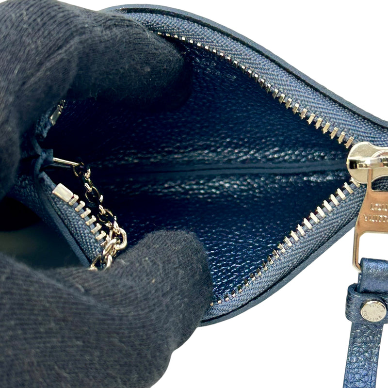 Louis Vuitton Monogram Empreinte Pochette Cle Coin Case and Key Case - Blue 