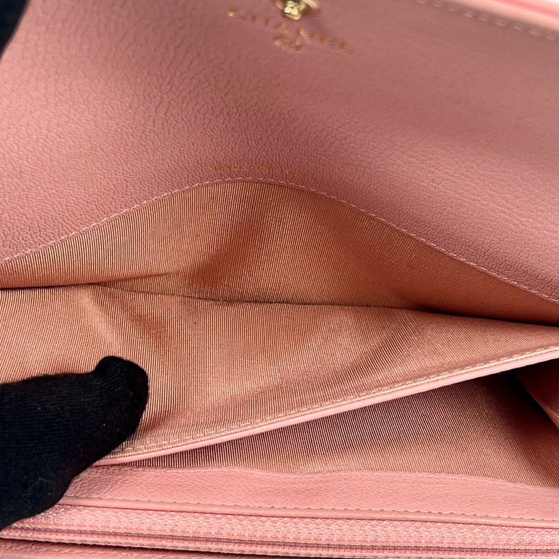 CHANEL キャビアスキン 長財布 ロングウォレット - ピンク