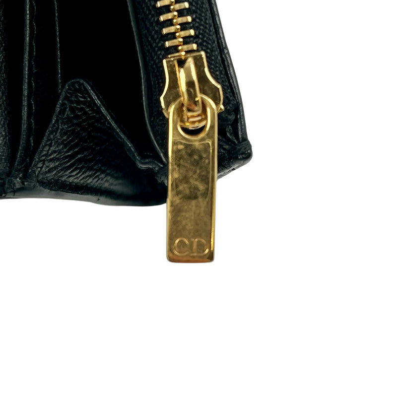 Dior Caro XS Bifold Compact Wallet - Black