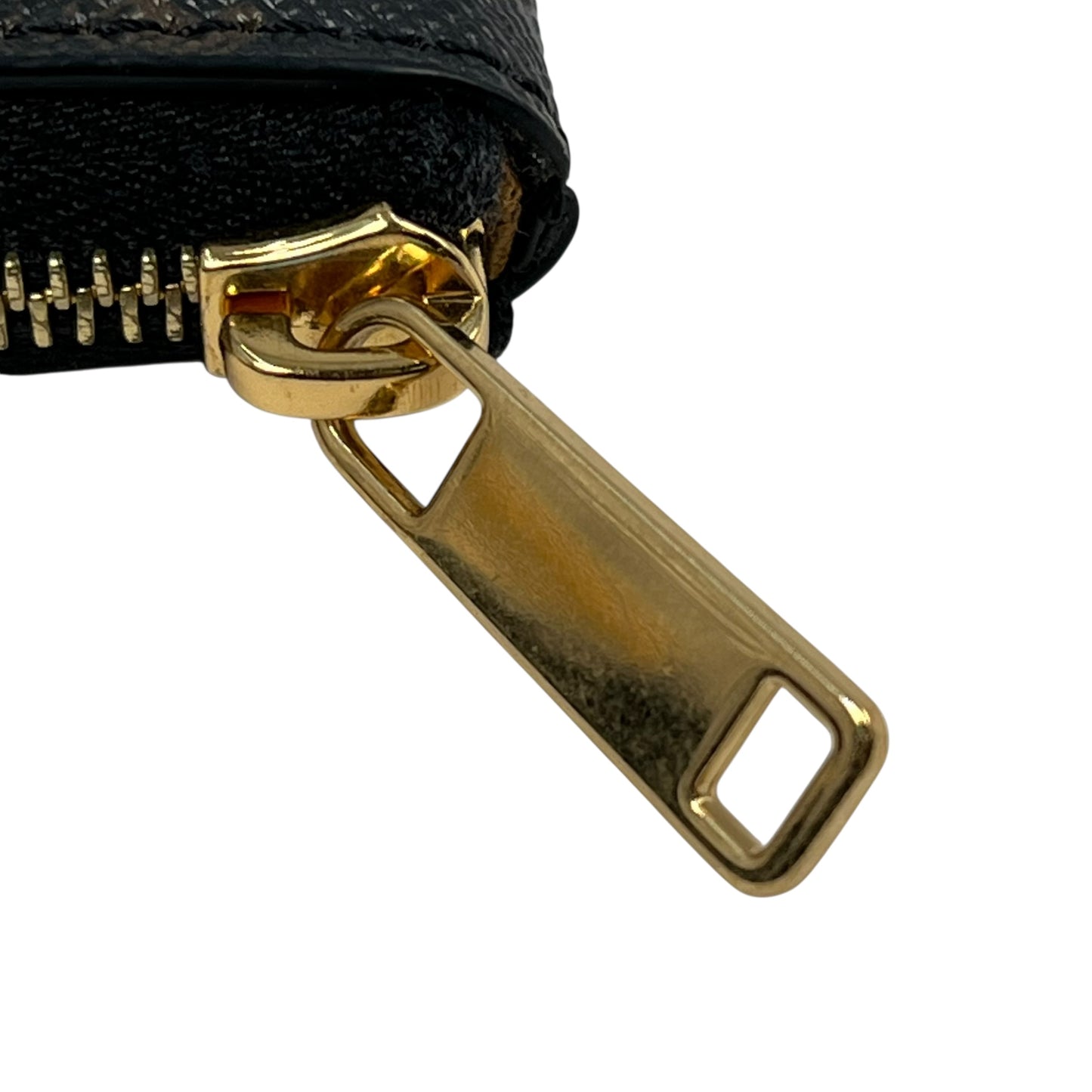 CELINE Triomphe Logo Coin Case &amp; Key Case - Dark Brown 