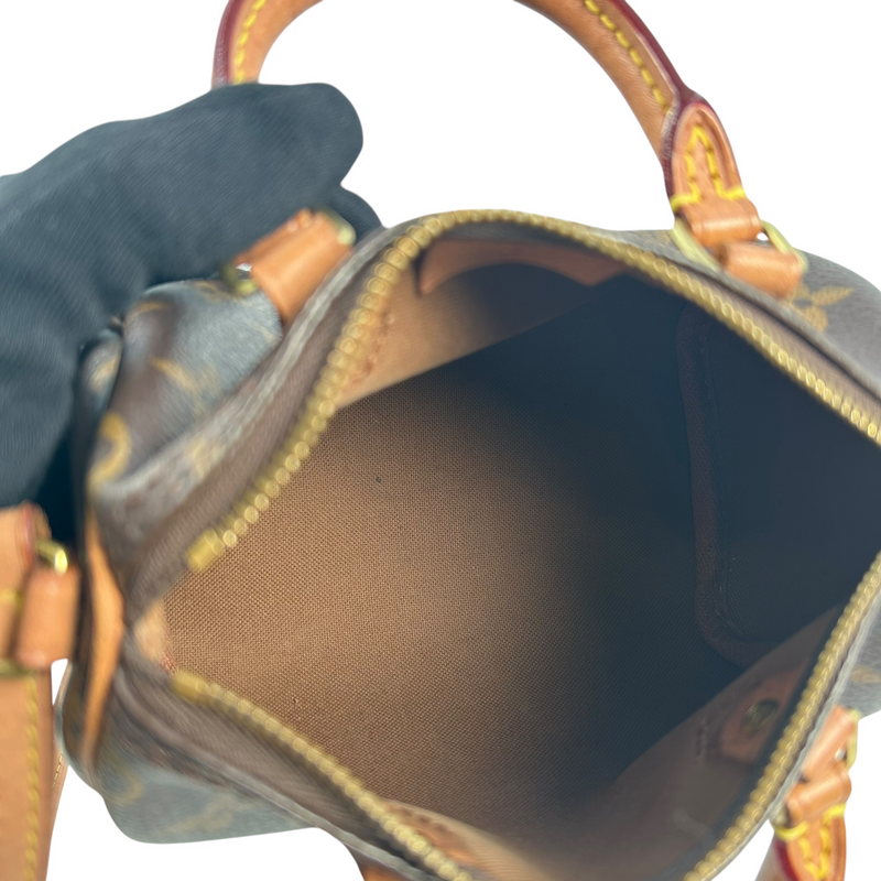 Louis Vuitton モノグラム キャンバス ナノ スピーディ ミニバッグ ショルダーバッグ - ブラウン