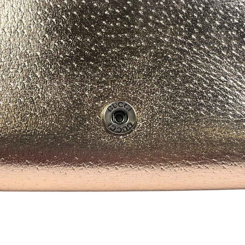 GUCCI Dionysus Bifold Compact Wallet - Pink Gold 