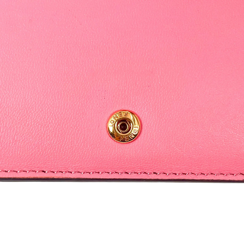 FENDI レザー カードケース コインケース - ピンク