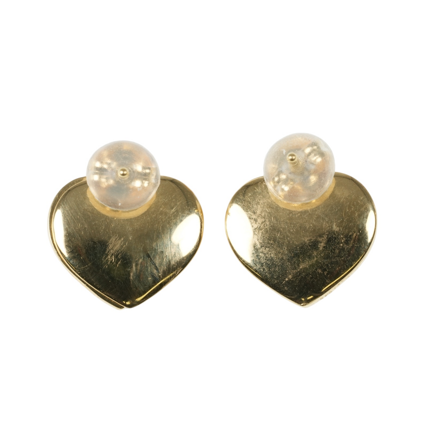 Diamond Heart Earrings - 18KYG - 06796 