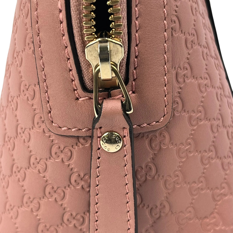 GUCCI Micro Guccissima Dome Handbag/Shoulder Bag - Pink 