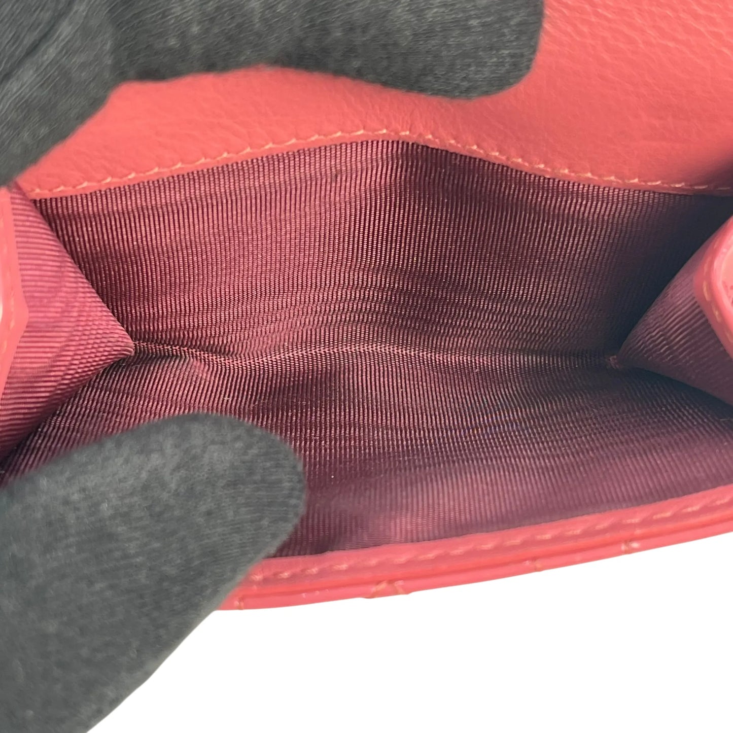 Dior Lady Dior Lotus Compact Wallet - Pink 