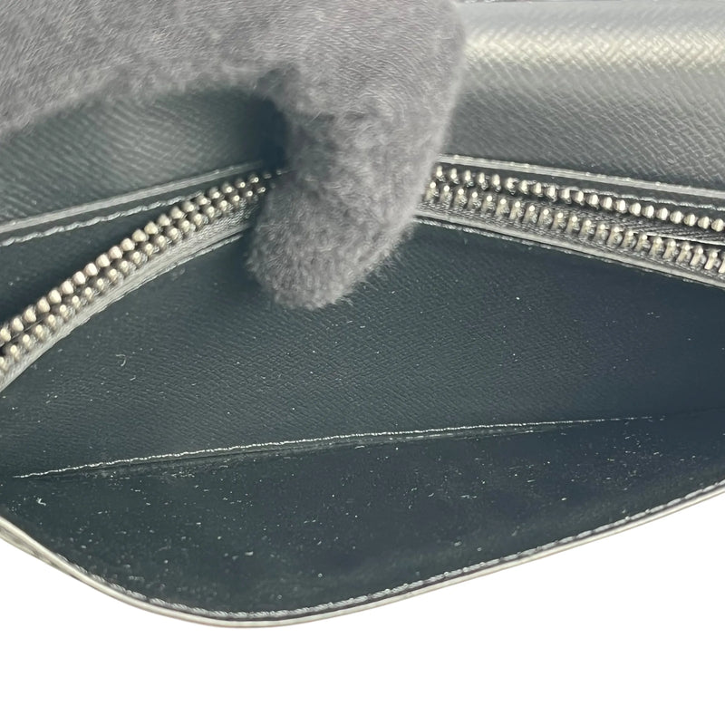 Louis Vuitton モノグラム エクリプス キャンバス ロングウォレット - ブラック