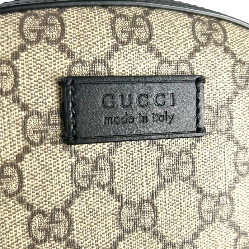 GUCCI GG Supreme Canvas Small Backpack - Beige and Black 