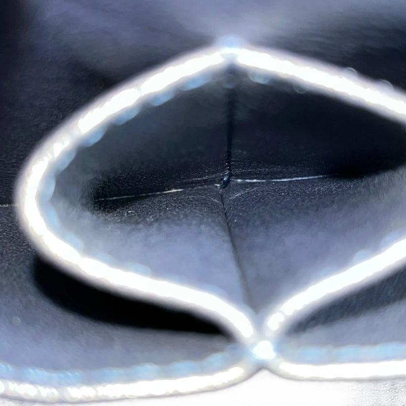 CHANEL Calfskin Matelassé Top Handle Trendy CC Handbag with Chain Shoulder Bag - Navy 