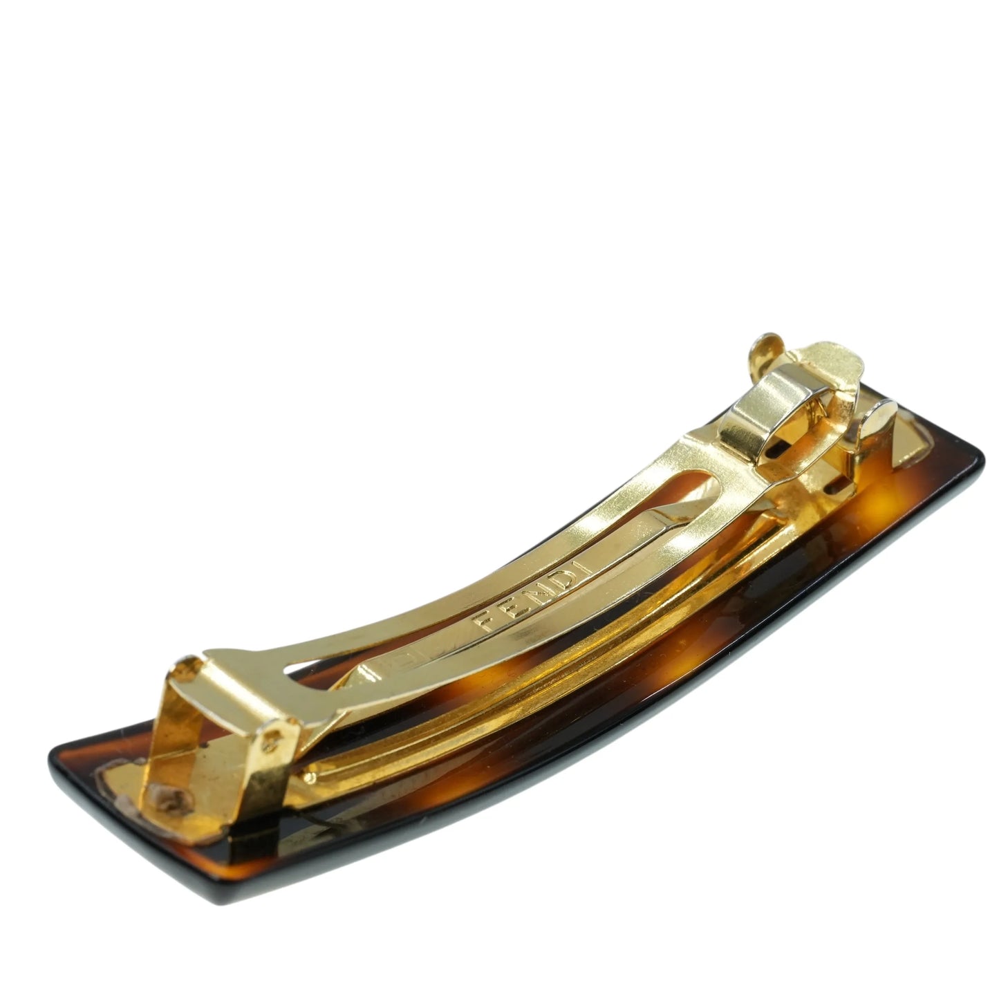 FENDI バレッタ ヘアクリップ アクセサリー - ブラウン