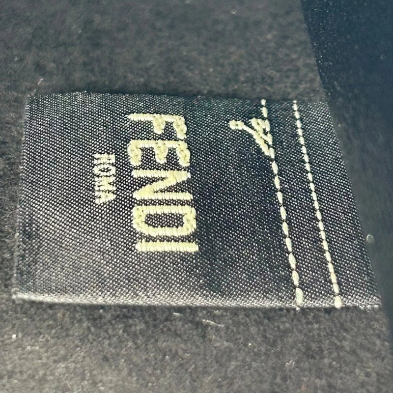 Fendi Roma Vertical Box Shoulder Bag - Black 