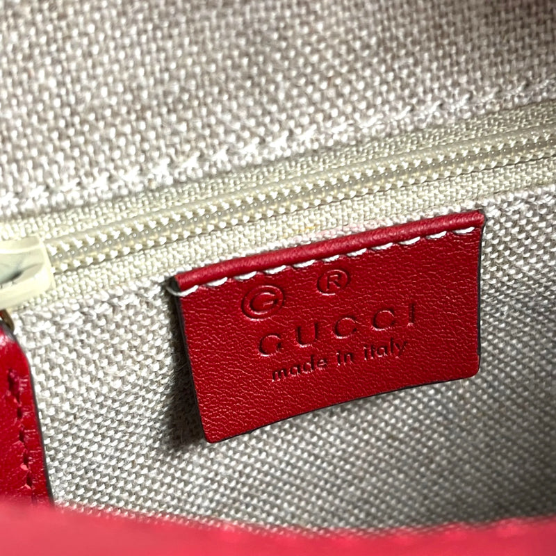 GUCCI Micro Guccissima Handbag - Red 