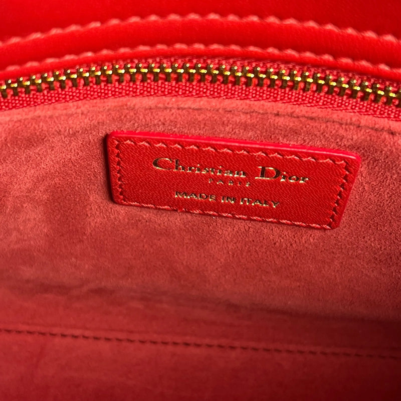 Dior Lady Dior Small Handbag - Red 