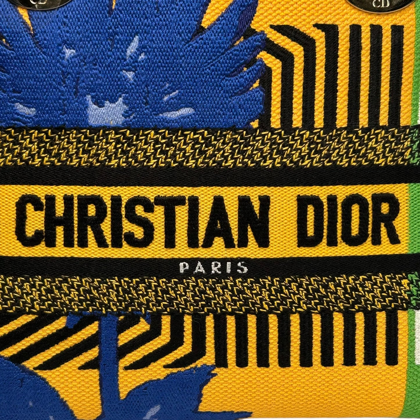 Dior Lady D-Light Handbag - Yellow and Green 