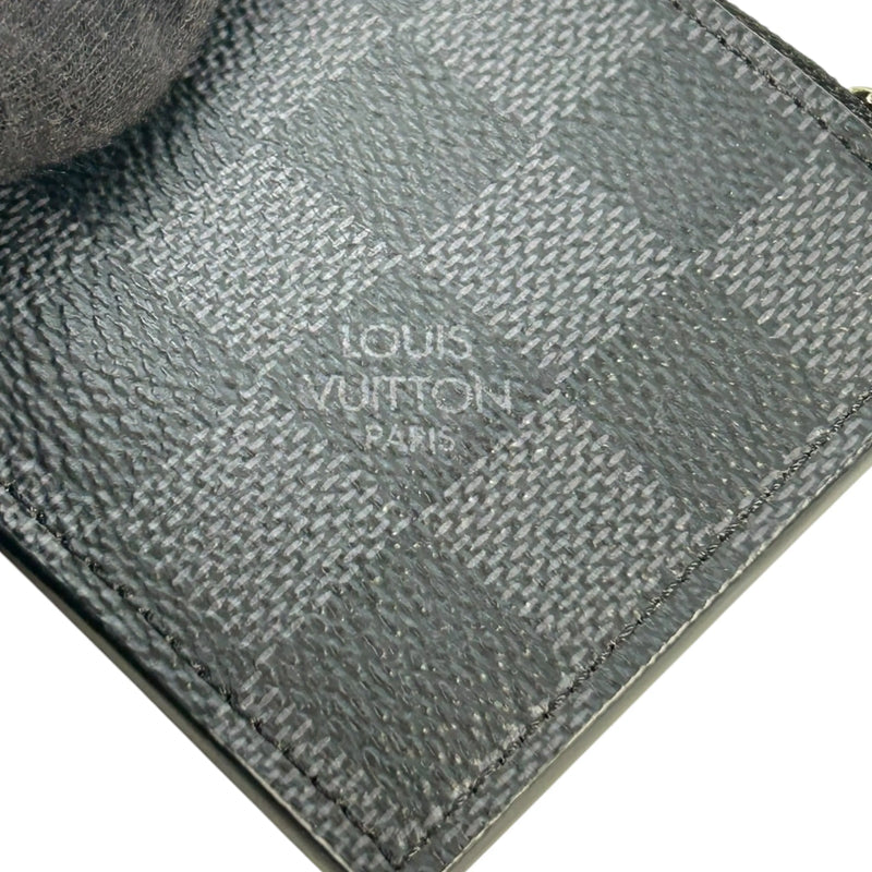 Louis Vuitton Damier Card Case and Coin Purse - Black 