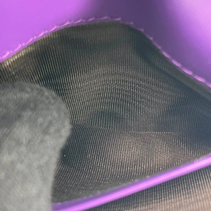 GUCCI Guccissima Leather Card Case - Purple 