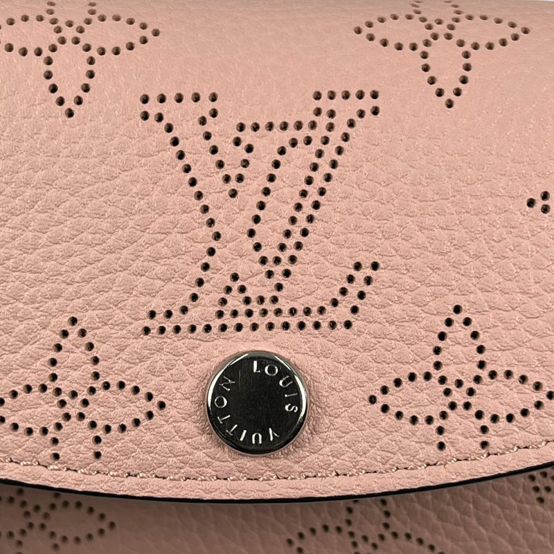 Louis Vuitton Monogram Mahina Perforated Bi-fold Compact Wallet - Pink 