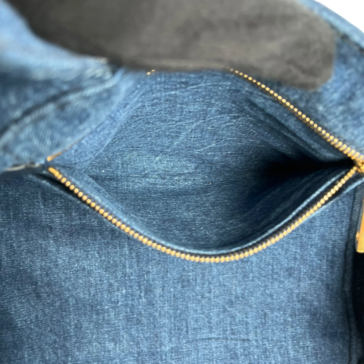 Prada Canapa Denim Tote Bag/Handbag - Blue 