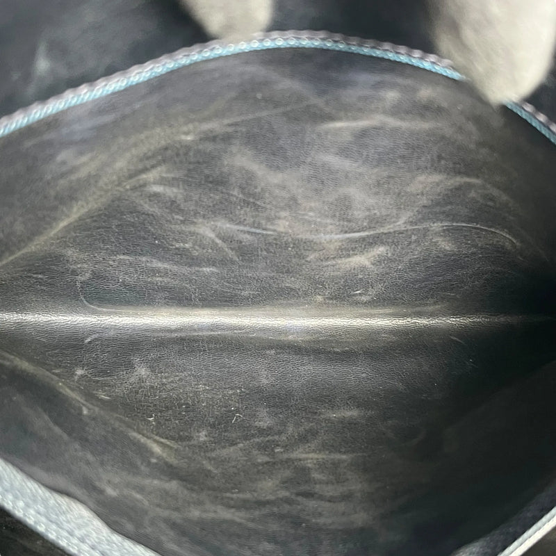 CHANEL CCロゴ ラムスキン チェーンショルダーバッグ - ブラック